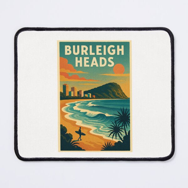 Item preview, Burleigh Heads Morning Waves – Gold Coast Surf View designed and sold by Places On Earth.