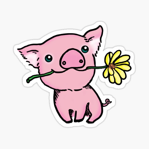 Pig love Sticker