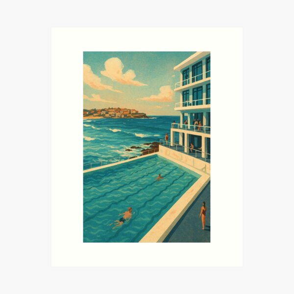 Item preview, Bondi Icebergs Ocean Pool – Sydney Coastal Swimming designed and sold by Places On Earth.