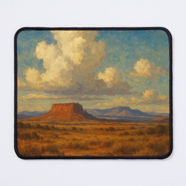 Item preview, Desert Mesa Landscape – Painterly Western Sky Art Print designed and sold by LoveLabDesign.