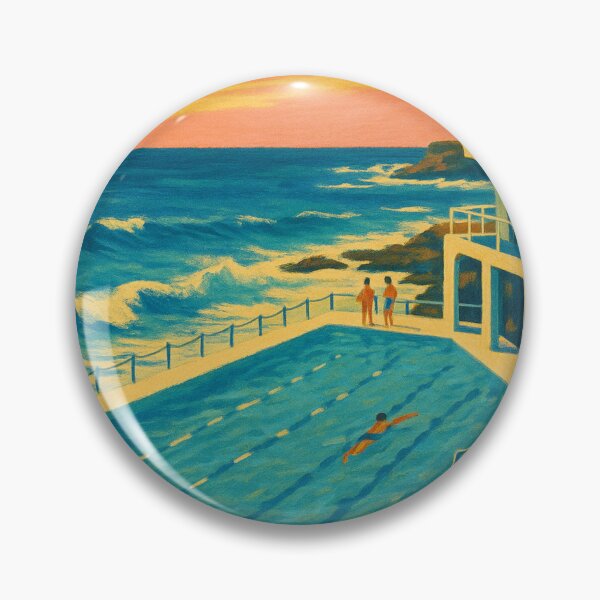 Item preview, Bondi Beach Sunset Swim – Icebergs Pool at Dusk designed and sold by Places On Earth.