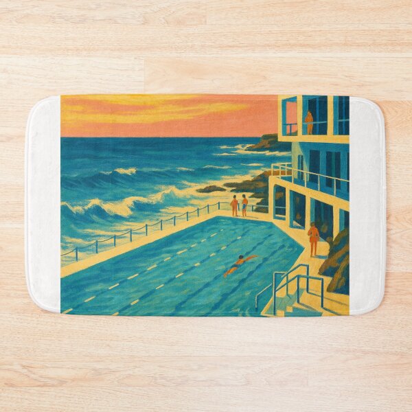 Item preview, Bondi Beach Sunset Swim – Icebergs Pool at Dusk designed and sold by Places On Earth.