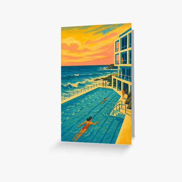 Item preview, Bondi Beach Sunset Swim – Icebergs Pool at Dusk designed and sold by Places On Earth.