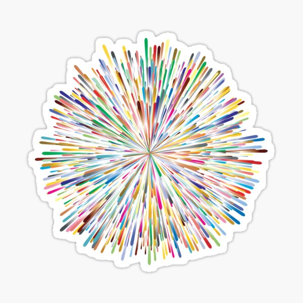 Firework party Sticker