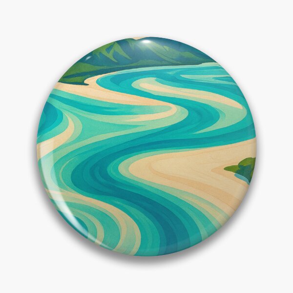 Item preview, Whitehaven Beach Aerial – Whitsundays Swirling Sands designed and sold by Places On Earth.