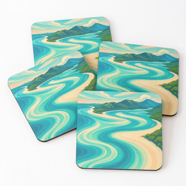 Item preview, Whitehaven Beach Aerial – Whitsundays Swirling Sands designed and sold by Places On Earth.