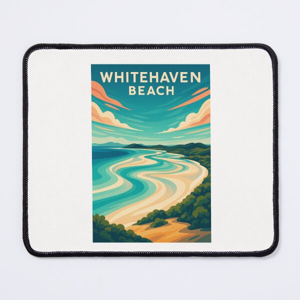 Item preview, Whitehaven Beach Panorama – Whitsundays Coastal Beauty designed and sold by Places On Earth.
