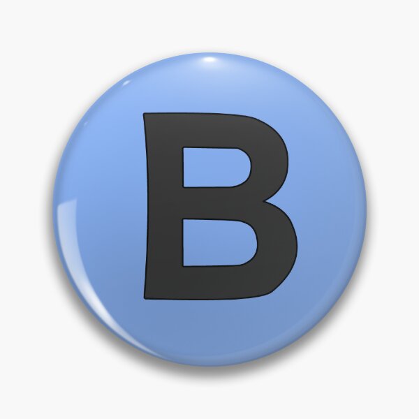 Item preview, letter b black designed and sold by ZiphGames.