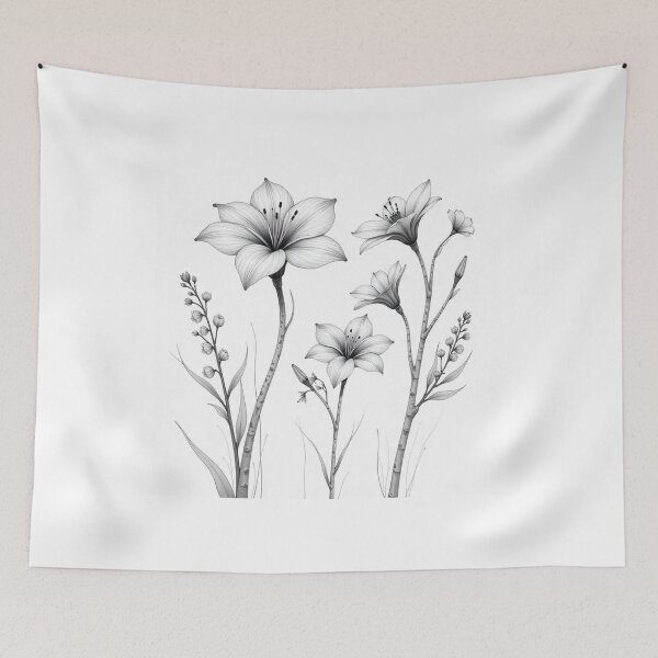 Item preview,  Hand-Drawn Flower Collection – Elegant Botanical Illustrations designed and sold by hjian8219.