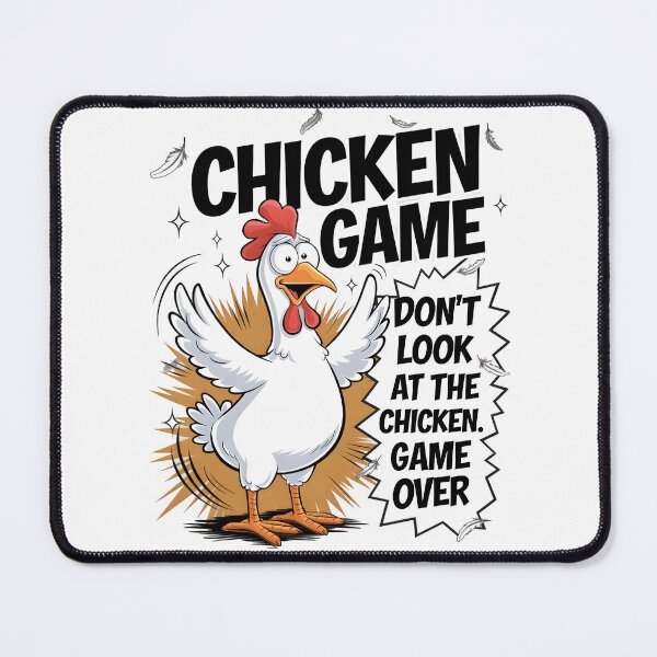 Item preview, Funny Chicken Game T-Shirt – Don’t Look at the Chicken, Game Over Meme Tee designed and sold by Glow Wind ⭐⭐⭐⭐⭐.