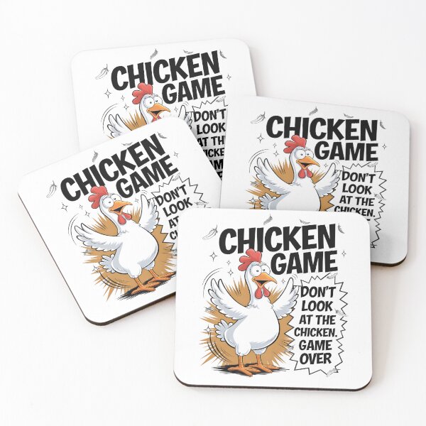 Item preview, Funny Chicken Game T-Shirt – Don’t Look at the Chicken, Game Over Meme Tee designed and sold by Glow Wind ⭐⭐⭐⭐⭐.