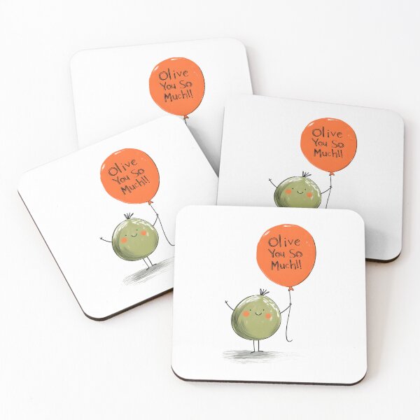 Item preview, Olive You So Much: I Love You – A Balloon, A Smile, and a Whole Jar of Love & Puns! designed and sold by FUNqoosh.