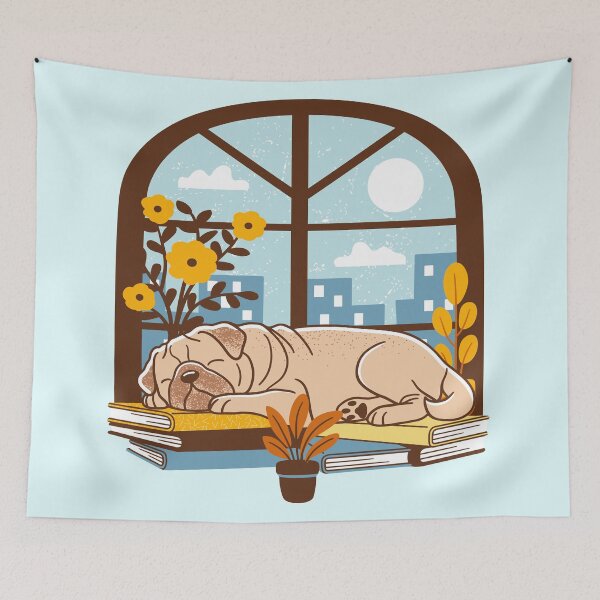 Item preview, Sleepy Pug designed and sold by Wlaurence.