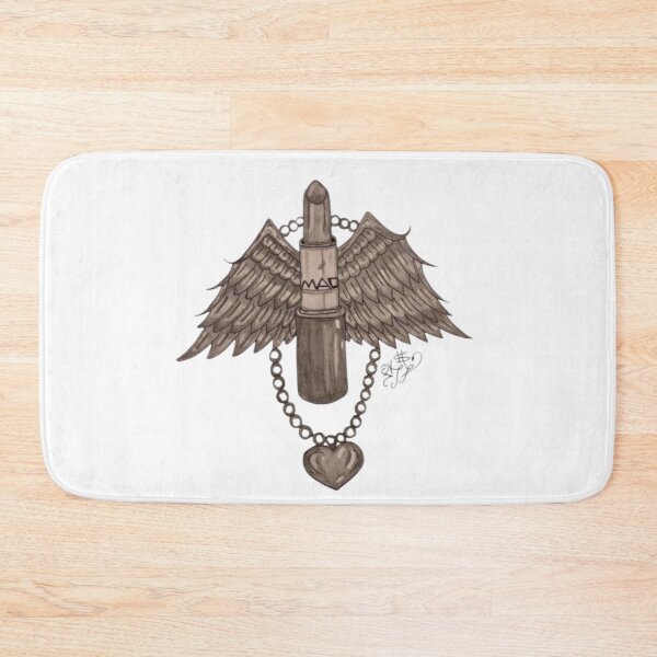 Item preview, lipstick with wings pencil drawing and heart designed and sold by pksart1.