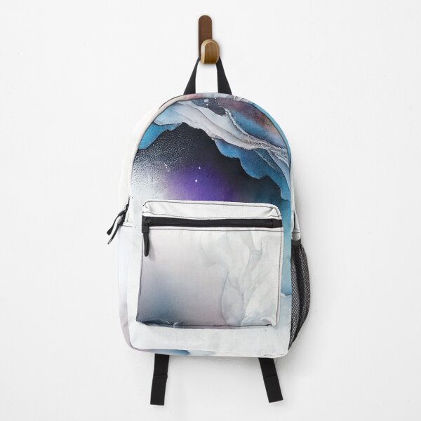 Item preview, Abstract flowing design- Reflections Turquoise Grey purple Mist designed and sold by Visions of the Magpie.