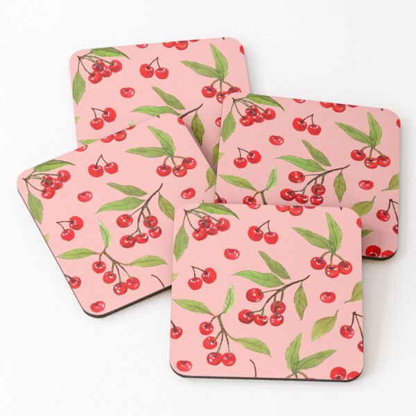 Item preview, Cherries Pink Summer Pattern designed and sold by JessicaWCooper.