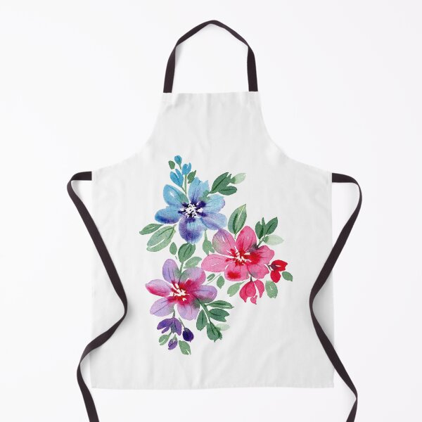 Item preview, Ramo floral suelto en tonos fríos en acuarela n.º 3 designed and sold by andrebalest.art.