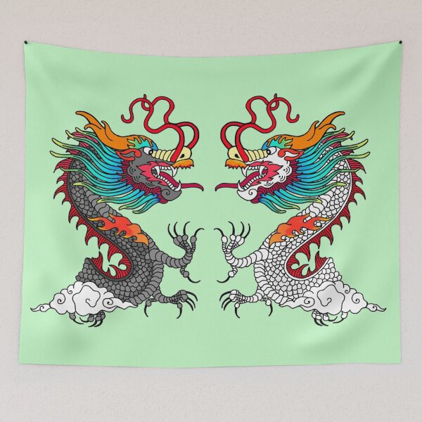 Item preview, Black and White Asian Dragons designed and sold by Anthony Seeker.
