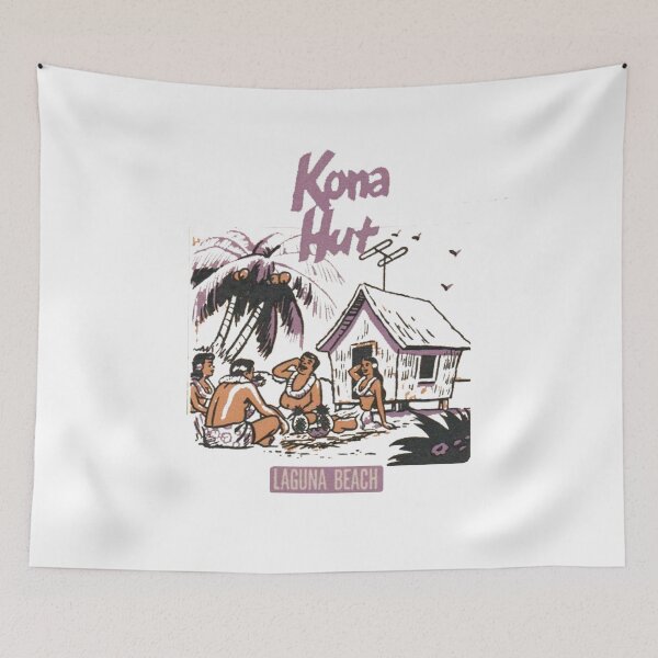 Item preview, Vintave Kona Hut - Laguna Beach, California designed and sold by QuayTradingCo.