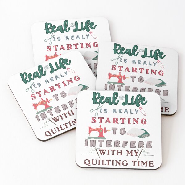 Item preview,  Real Life Is Really Starting To Interfere With My Quilting - Funny Quilter designed and sold by Wiss2Arts.