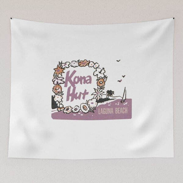 Item preview, Vintave Kona Hut - Laguna Beach, California designed and sold by QuayTradingCo.