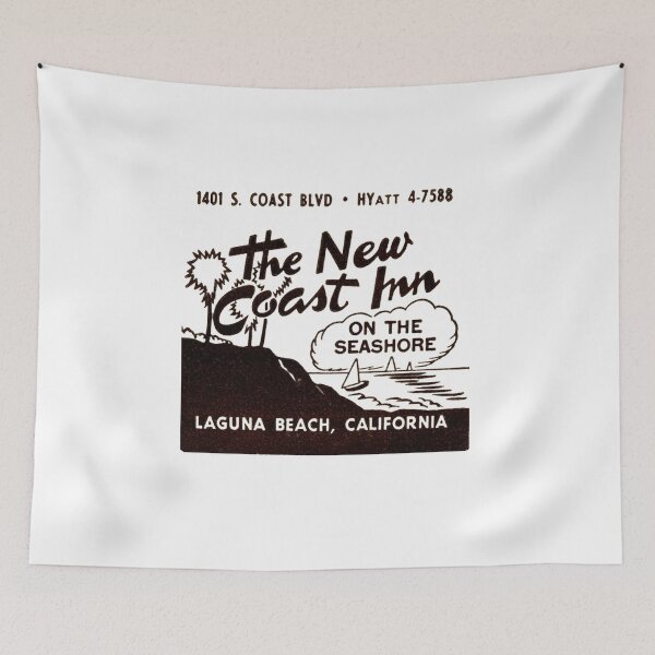 Item preview, Vintage The New Coast Inn - Laguna Beach, California designed and sold by QuayTradingCo.