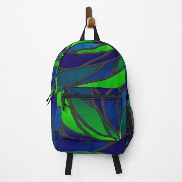 Item preview, Geometric shapes in bold blues and electric greens. designed and sold by ToonyTeez.