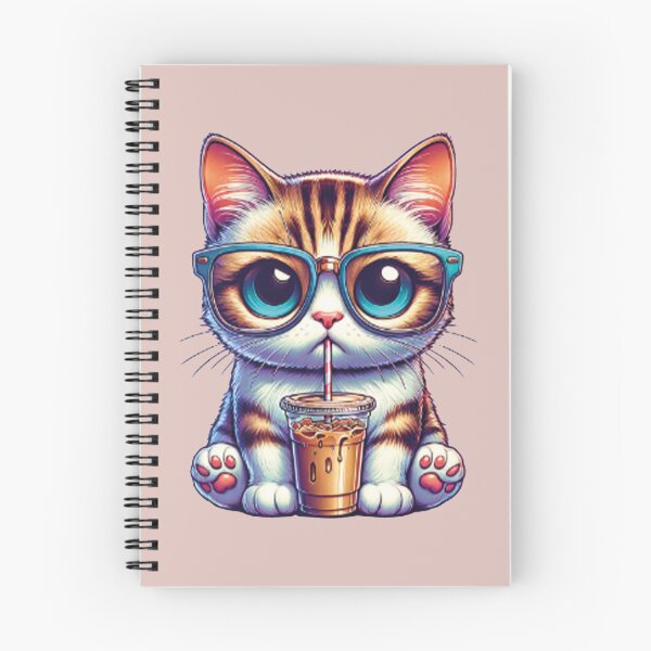 Item preview, Cat with thirsty glases designed and sold by MerlinWear.
