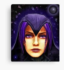 Raven Portrait Canvas Print