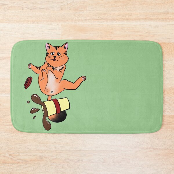 Item preview, Funny cat knocked over coffee designed and sold by ANU007.