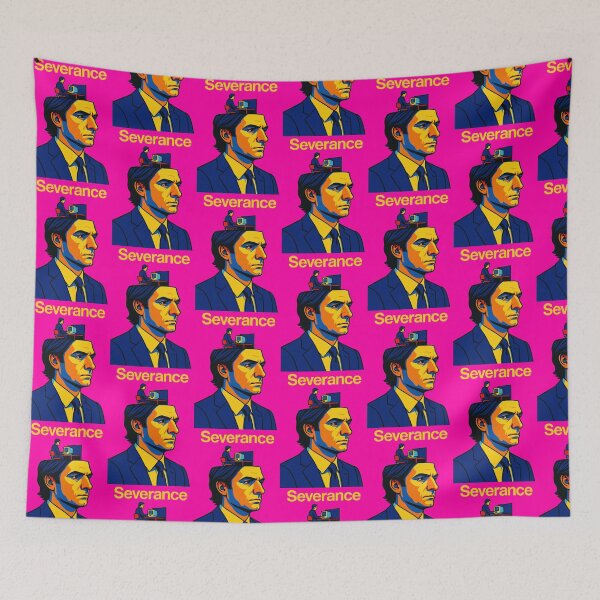 Item preview, Severance TV Show Pop Art Style Pink designed and sold by reenadoesarts.