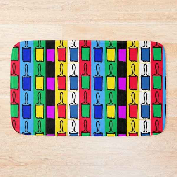 Item preview, Pop Art Paintbrushes in Rainbow Colors designed and sold by TriForceDesign.