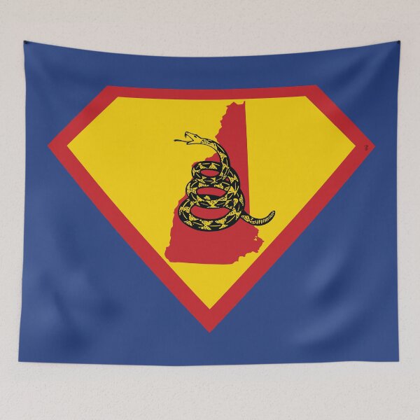 Item preview, NEW HAMPSHIRITE GRANITE STATER SHIELD - Freedom Is The Superpower -  Gadsden Snake Flag - Dont Tread On Me SUPERHERO NEW HAMPSHIRE design designed and sold by pelagio.