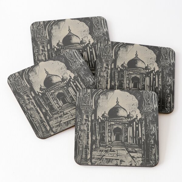 Item preview, tajmahal abstract wood engraving art designed and sold by optimusprime39.