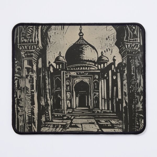 Item preview, tajmahal abstract wood engraving art designed and sold by optimusprime39.