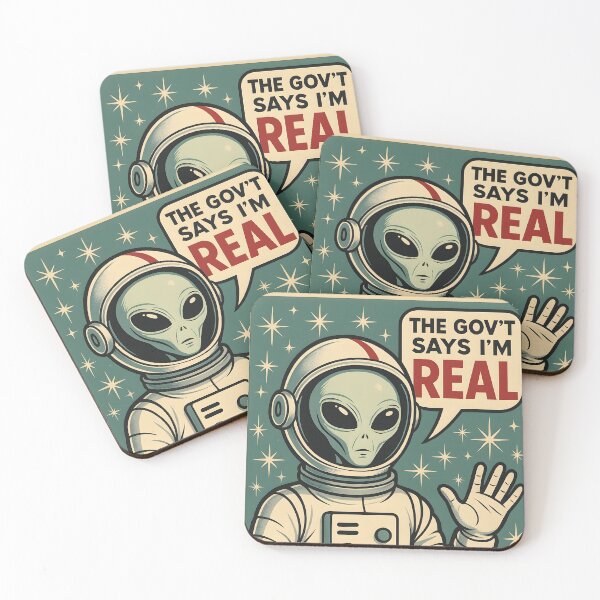 Item preview, The Gov't Says I'm Real – Space Alien Edition designed and sold by TommyD-Engineer.