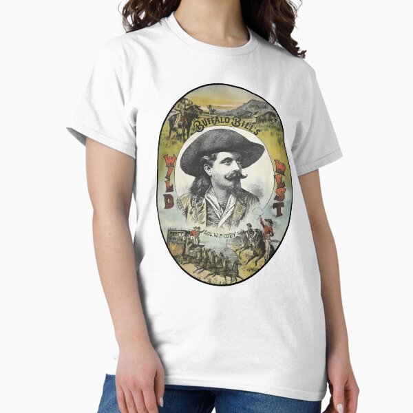 Vista previa del artículo con la obra «El Salvaje Oeste de Buffalo Bill: diseño ovalado vintage», diseñado y vendido por Daniel Hagerman.