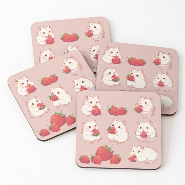 Item preview, Winter white hamster sticker sheet designed and sold by etherElric.