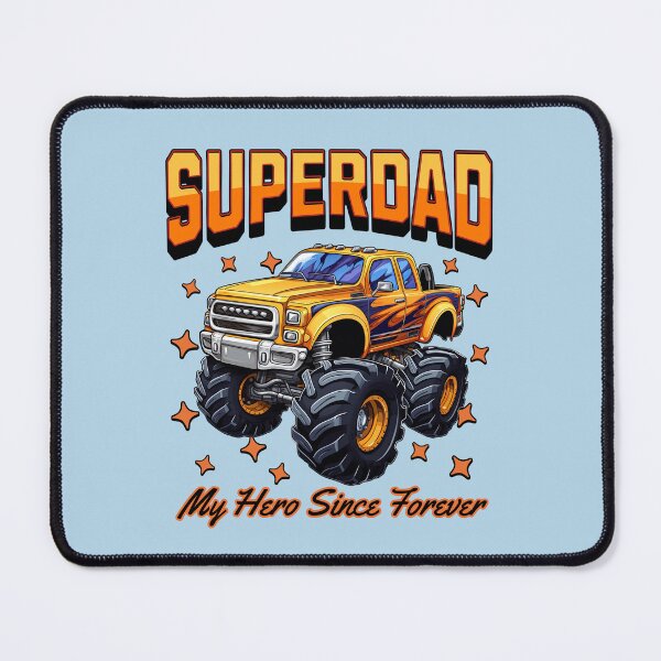 Item preview, Superdad My Hero Since Forever Monster Truck Father's Day designed and sold by NosandEdgy.