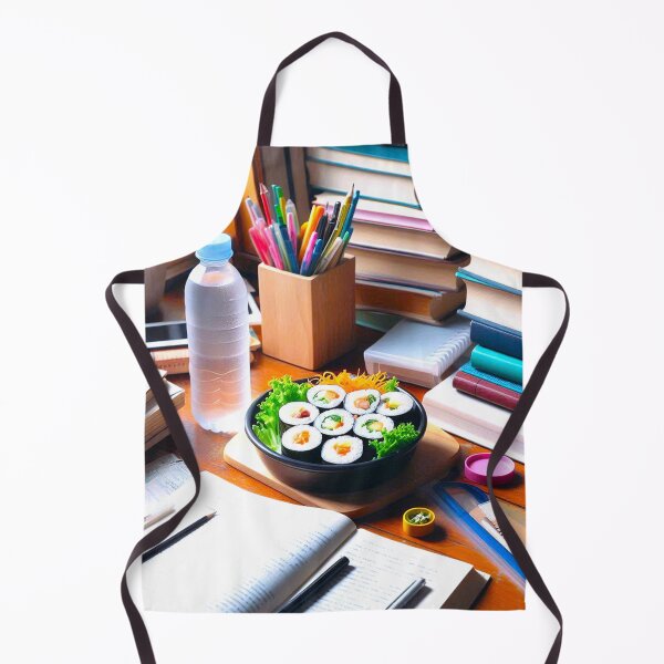 Item preview, Gimbap and Banana Milk: A Student's Snack Amidst Study Chaos designed and sold by Fantabulous.