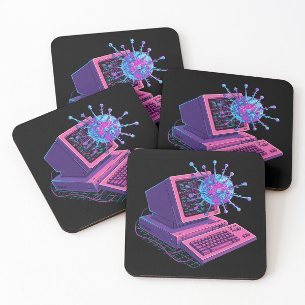 Item preview, Classic VaporWave Virus PC designed and sold by mukraker.