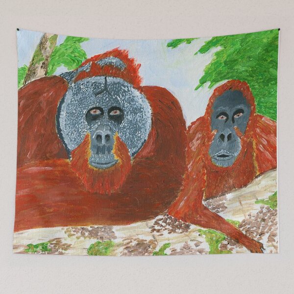 Item preview, Sumatran Orangutan (Critically Endangered) designed and sold by ArtbyBrittney.