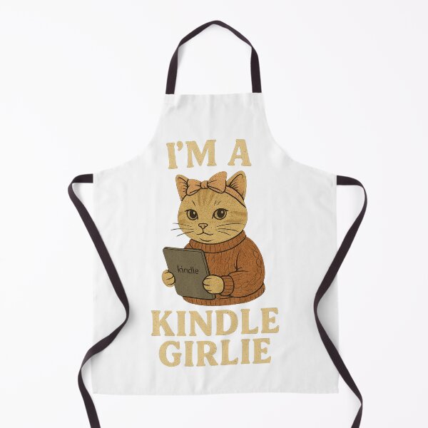 Item preview, I’m a Kindle Girlie - Cute Cat with Sweater & Bow Reading Digital Book Design designed and sold by TaliSora.