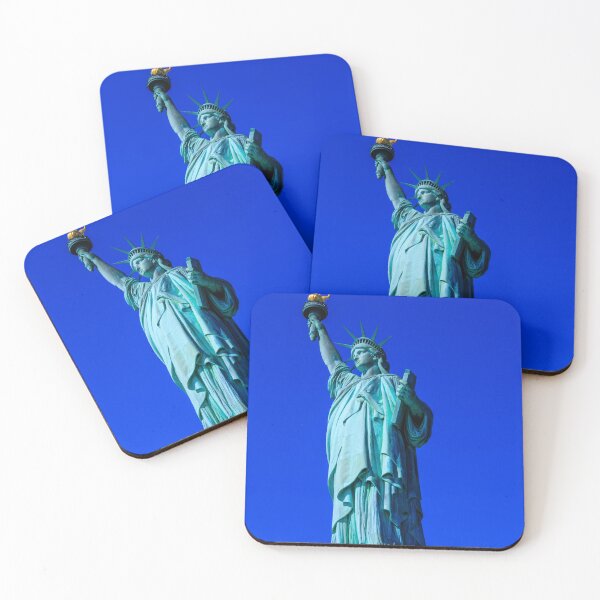 Item preview, The Statue of Liberty Under a Vibrant Blue Sky designed and sold by Aure50.
