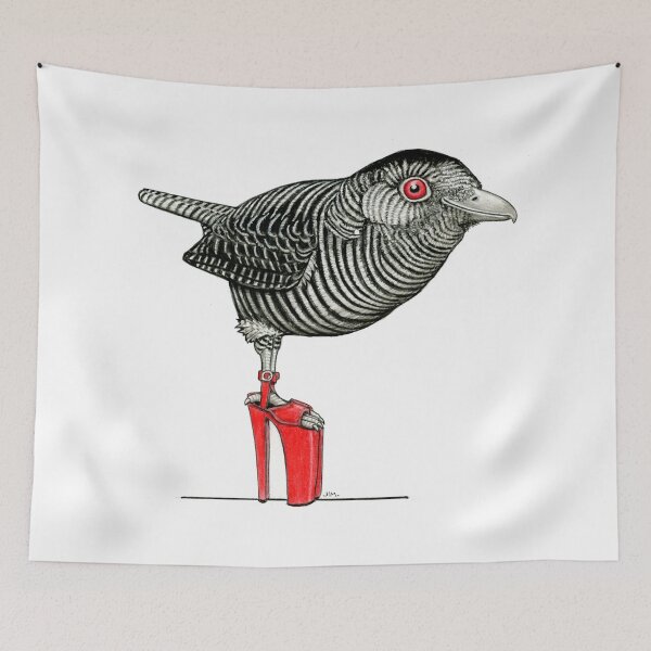 Item preview, Fasciated Antshrike in Fascinating High Heels designed and sold by JimsBirds.