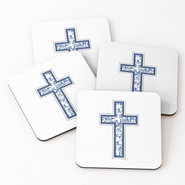 Item preview, CHRISTIAN French Toile  CROSS designed and sold by fetch-it-studio.