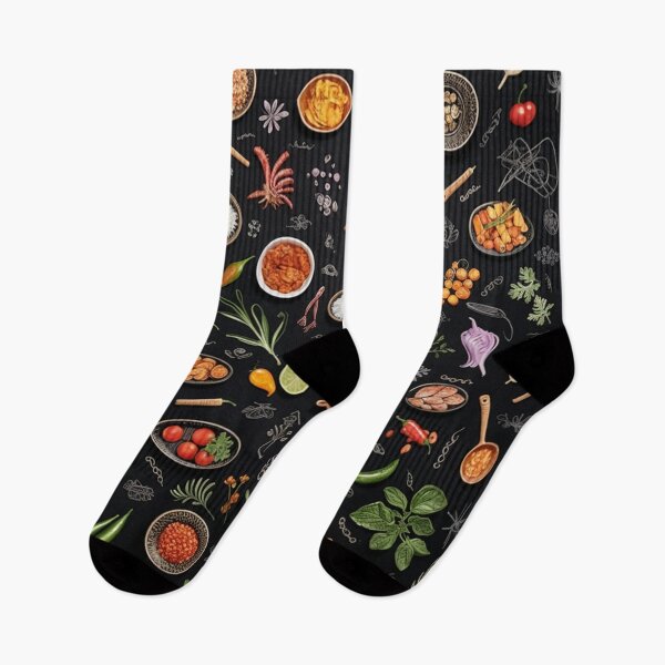 Item preview, patterns with cute food items designed and sold by SasiPen.