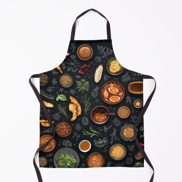 Item preview, patterns with cute food items designed and sold by SasiPen.