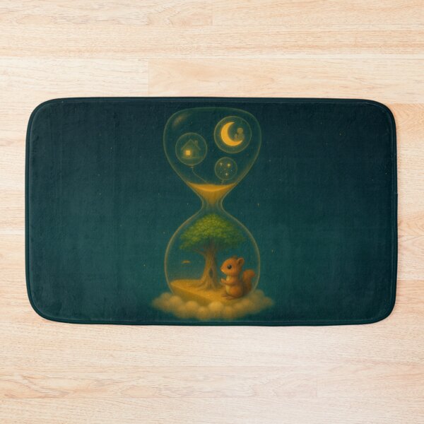 Item preview, Squirrel’s Time Capsule Tree – Surreal Fantasy Animal Hourglass Dreamscape designed and sold by Patternicity.