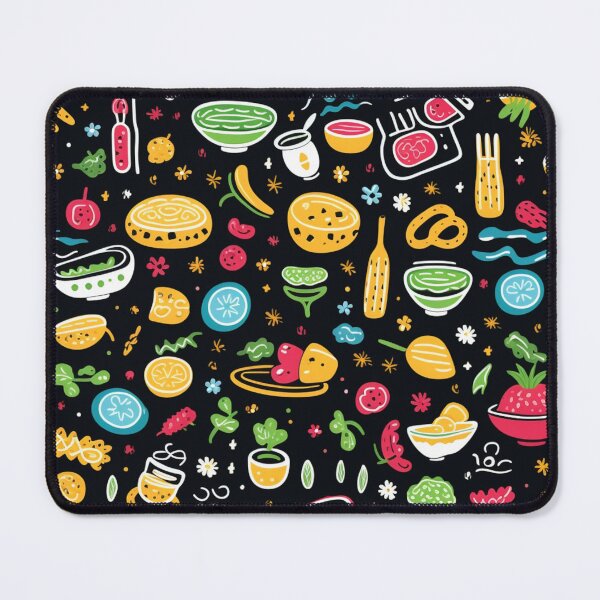 Item preview, patterns with cute food items designed and sold by SasiPen.